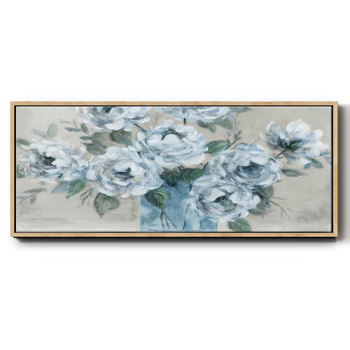 Tender Roses - Floater Framed Canvas Print
