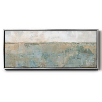 Distant Fields - Floater Framed Canvas Print