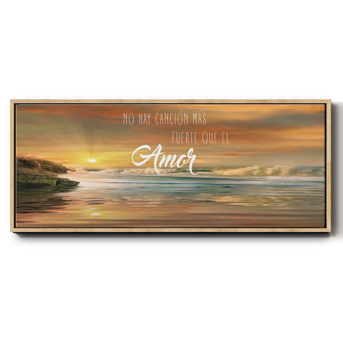 Amor - Floater Framed Canvas Print