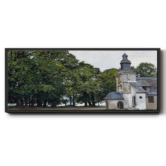 The Chapel Notre - Floater Framed Canvas Print