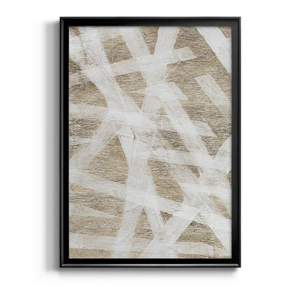 Splinters - Modern Framed Canvas Print