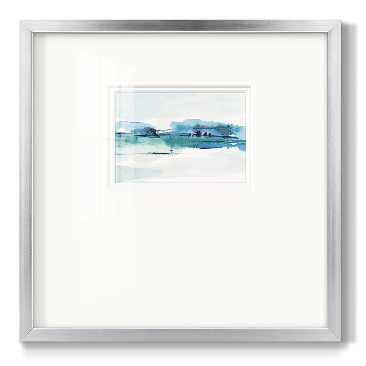Ultramarine Vista II - Double Matboard Framed Print