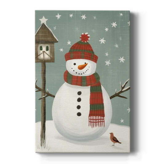 Frostlit Evergreen at Dawn - Canvas Art Print