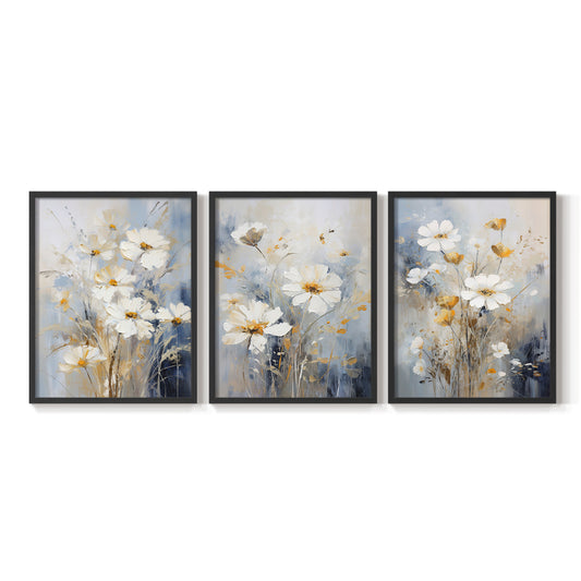 Floral Study Series XCV - Restickable Framed Art Set