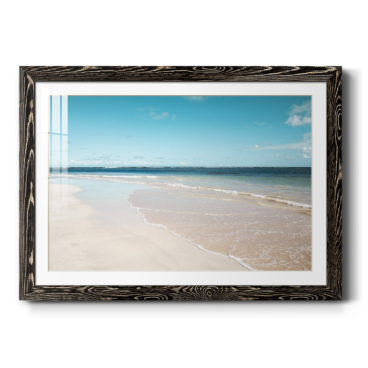 Sugar Sand Beach - Barnwood Framed Art Print