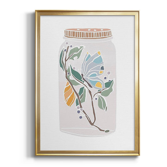 Nature Jar III - Modern Framed Canvas Print