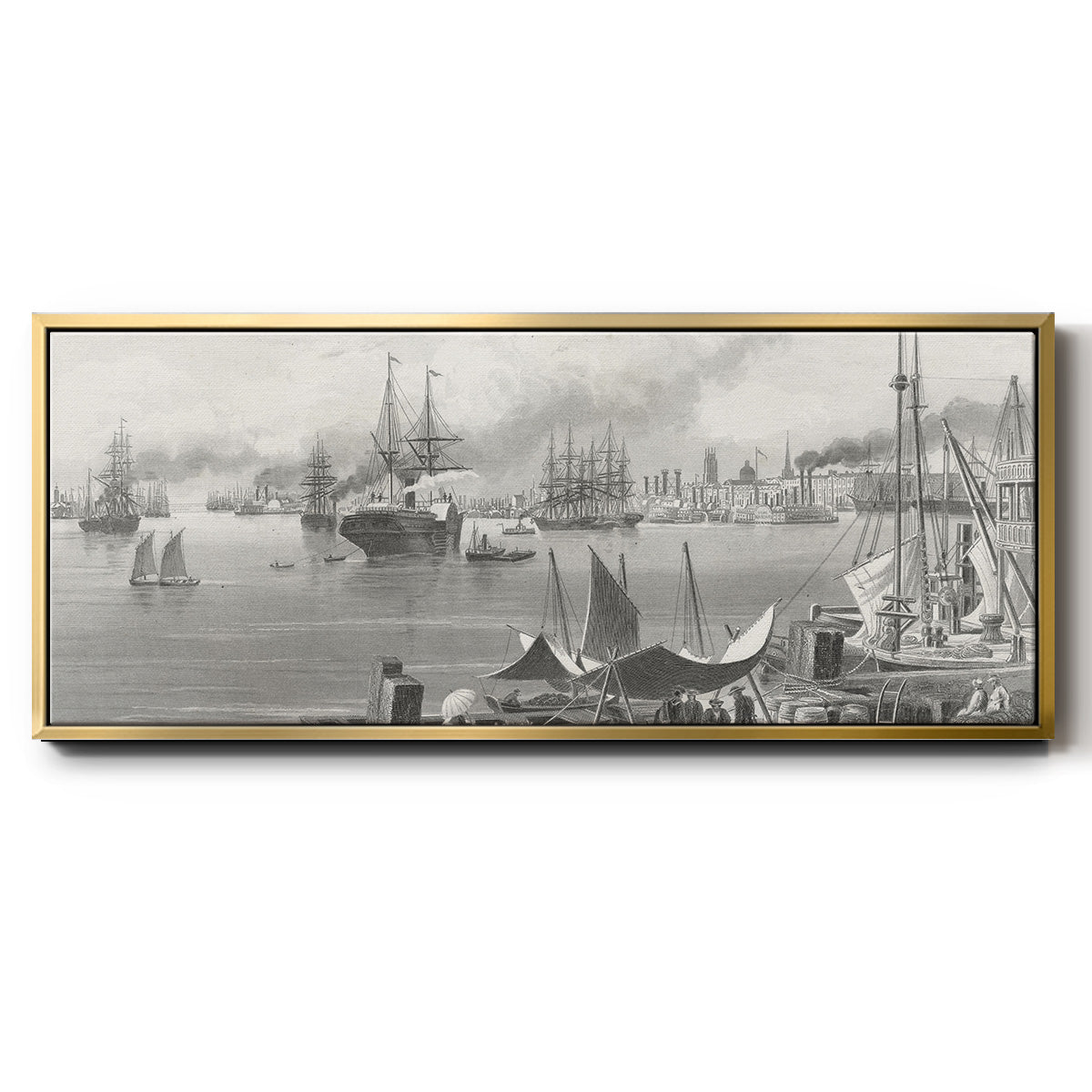 New Orleans - Floater Framed Canvas Print