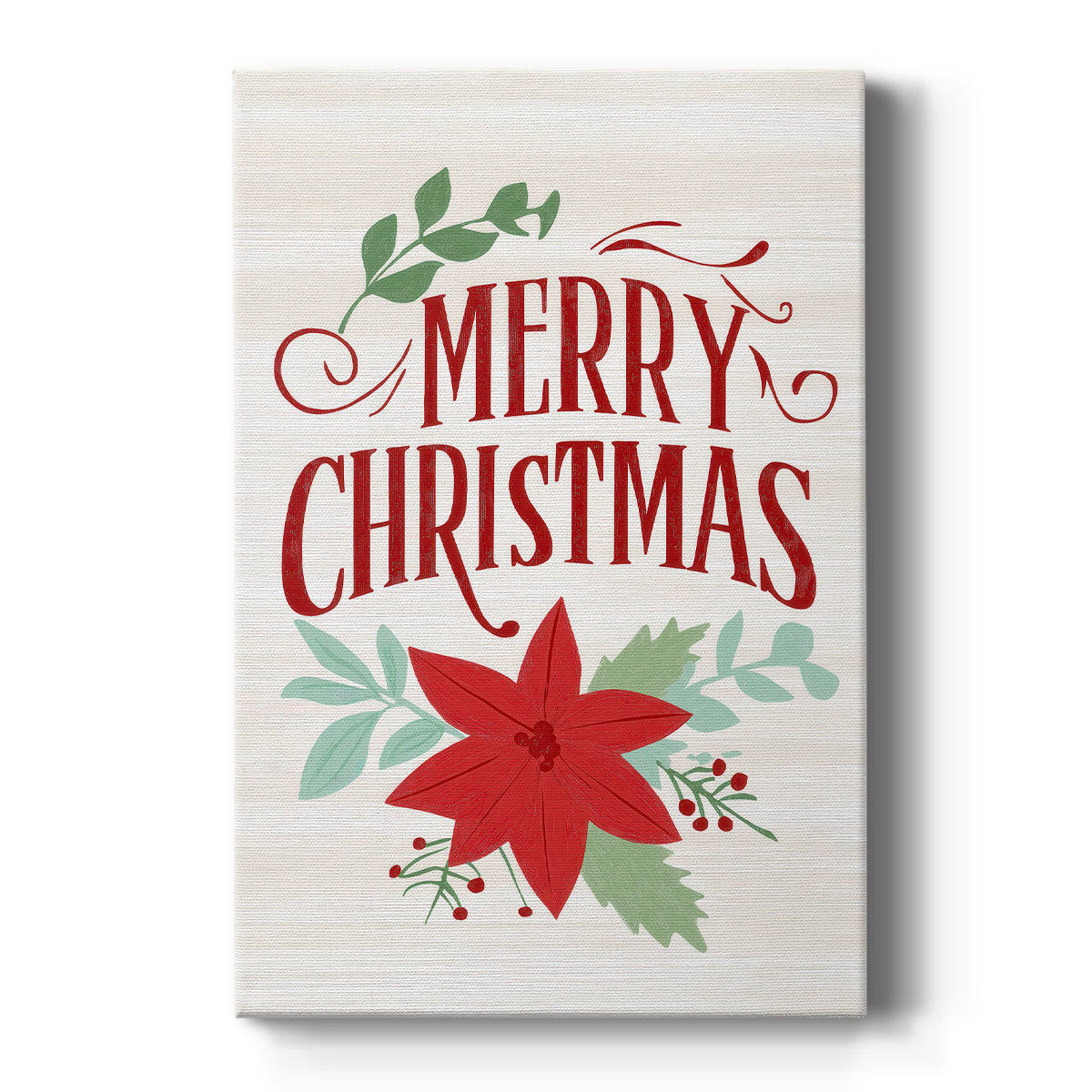 Holly-Red Cottage Green - Canvas Art Print