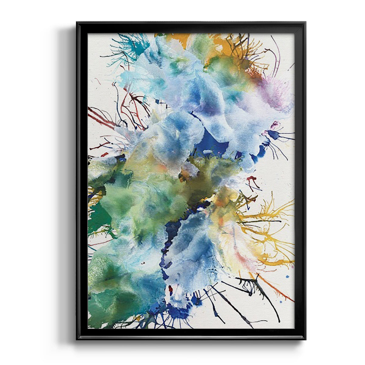 Like An Iris I - Modern Framed Canvas Print