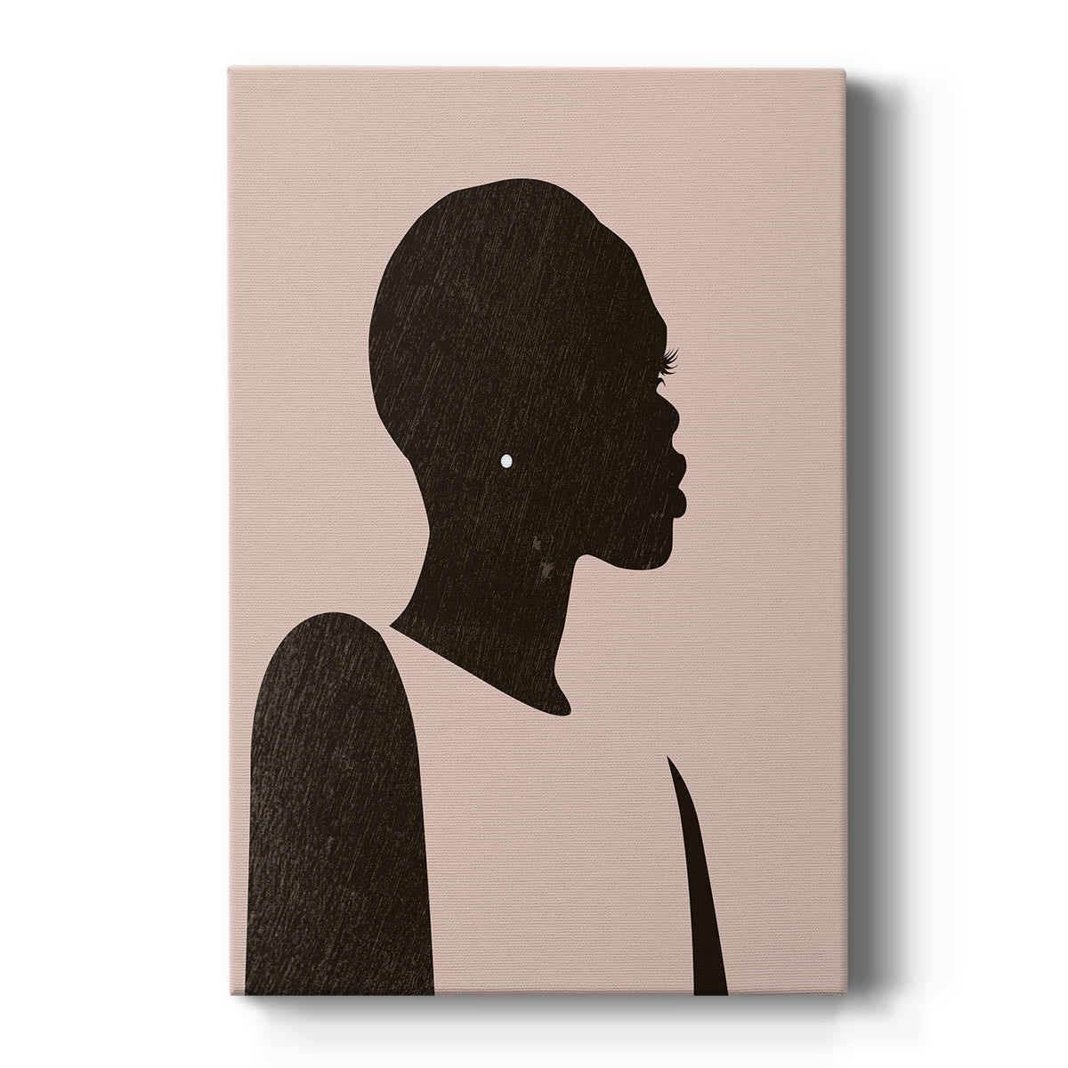 Pink Silhouette II Premium Gallery Wrapped Canvas - Ready to Hang