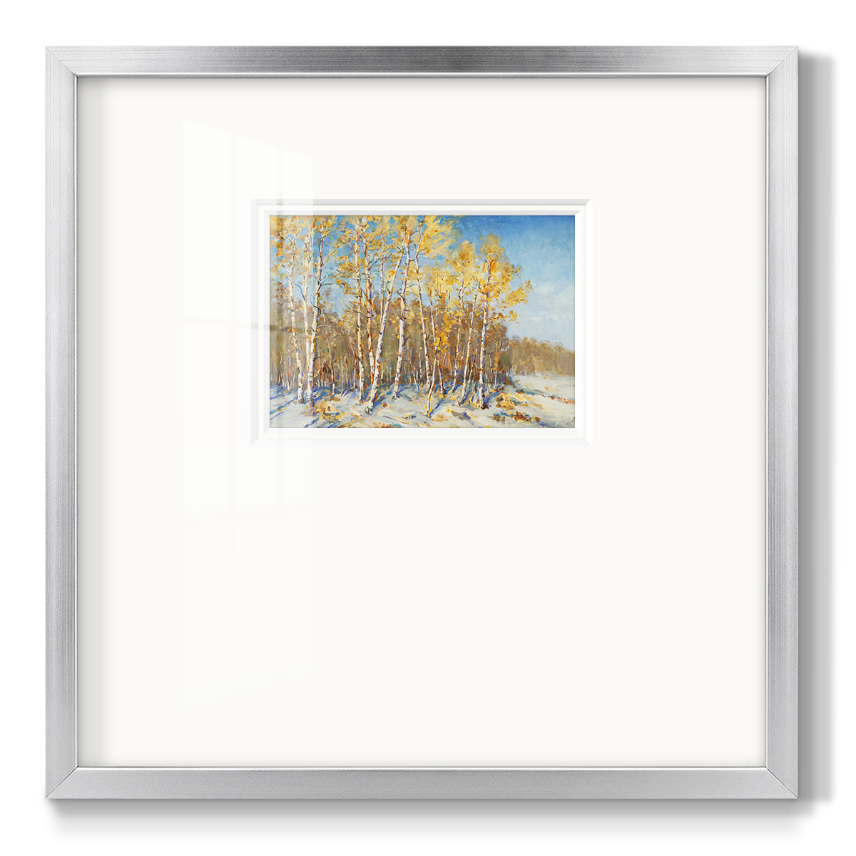 Autumn Trees - Double Matboard Framed Print