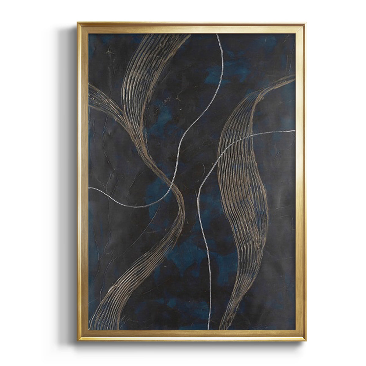 Laminar Flow II - Modern Framed Canvas Print