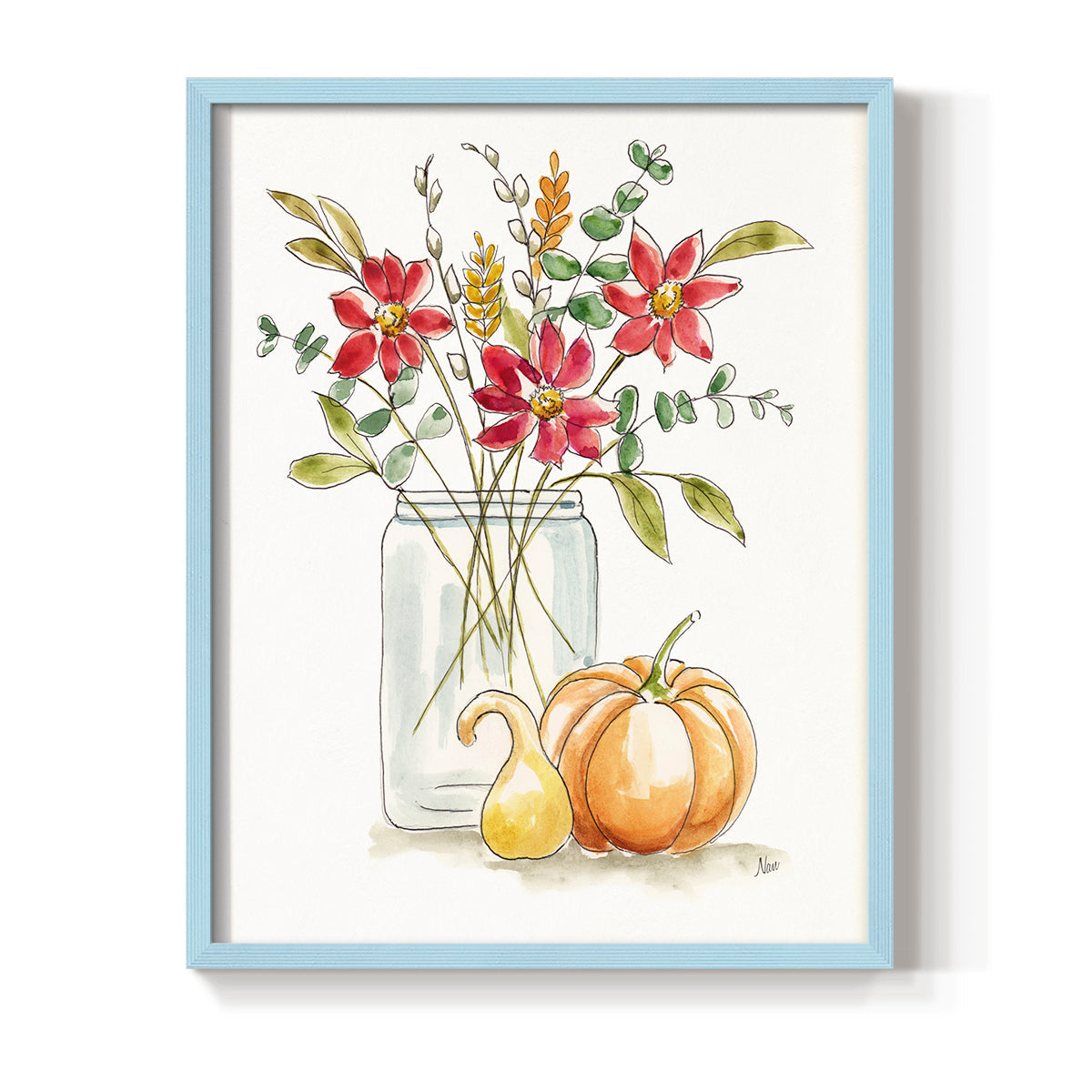 Simple Harvest I - Restickable Framed Art Print