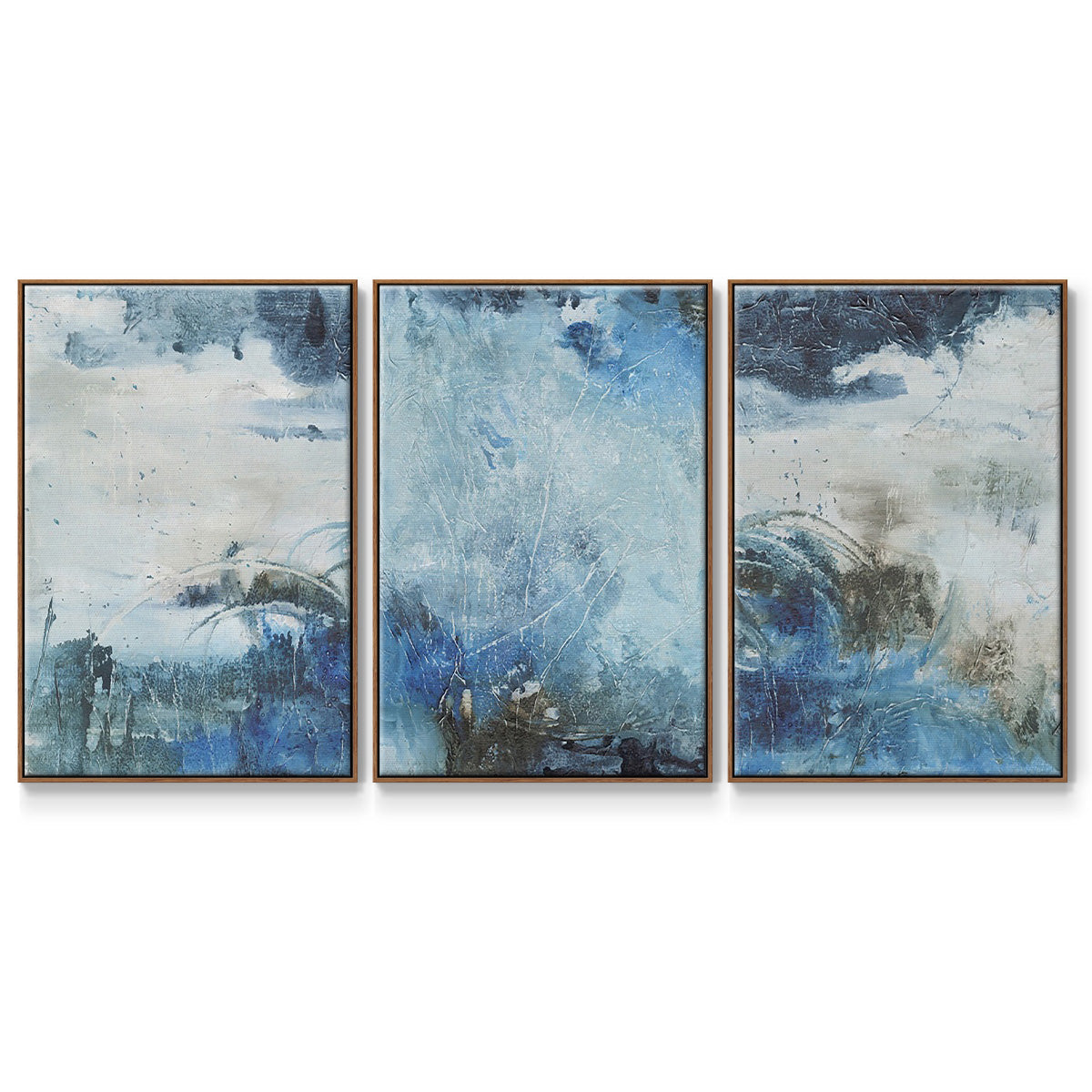 Coastal Seas I - Floater Framed Canvas Set