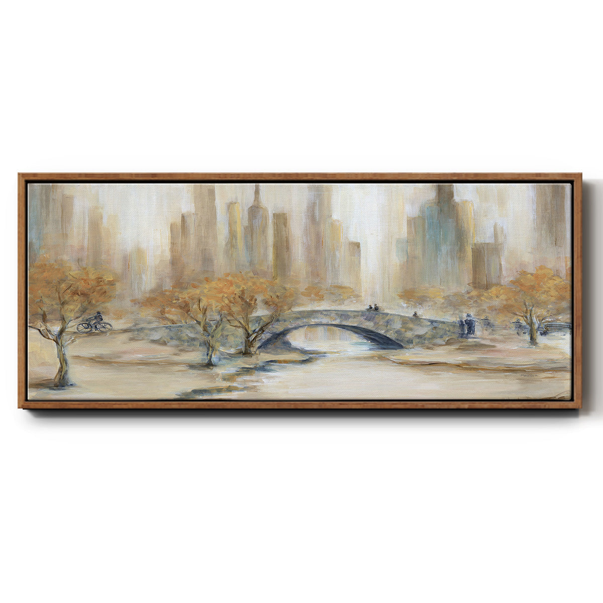 Central Park - Floater Framed Canvas Print