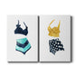 Vintage Swimwear III Premium Gallery Wrapped Canvas - Ready to Hang - Set of 2 - 8 x 12 Each