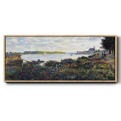 The Seine at Argenteuil, 1877 - Floater Framed Canvas Print