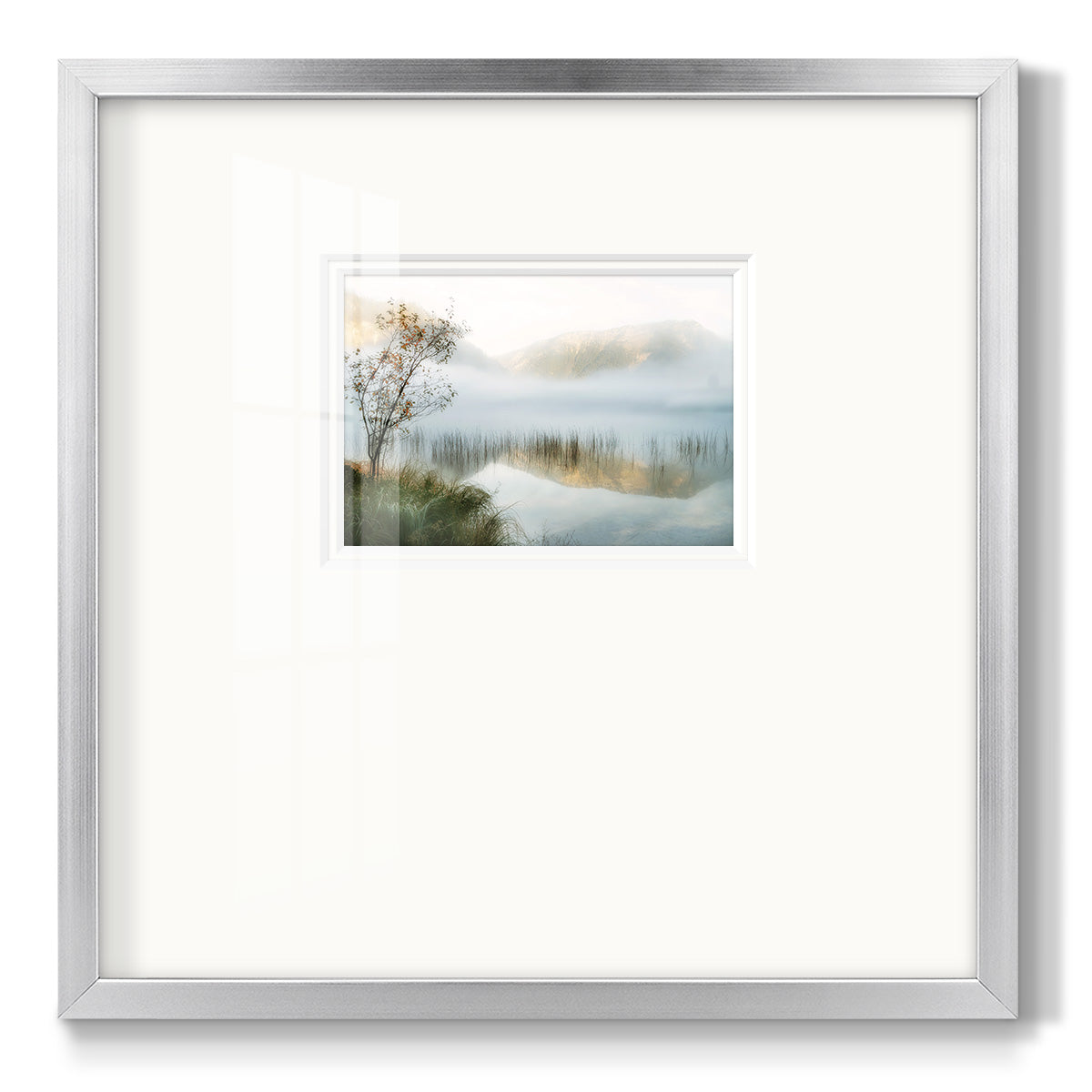 Golden Mirror of October - Double Matboard Framed Print