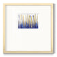Blue and Gold Abstract V - Double Matboard Framed Print