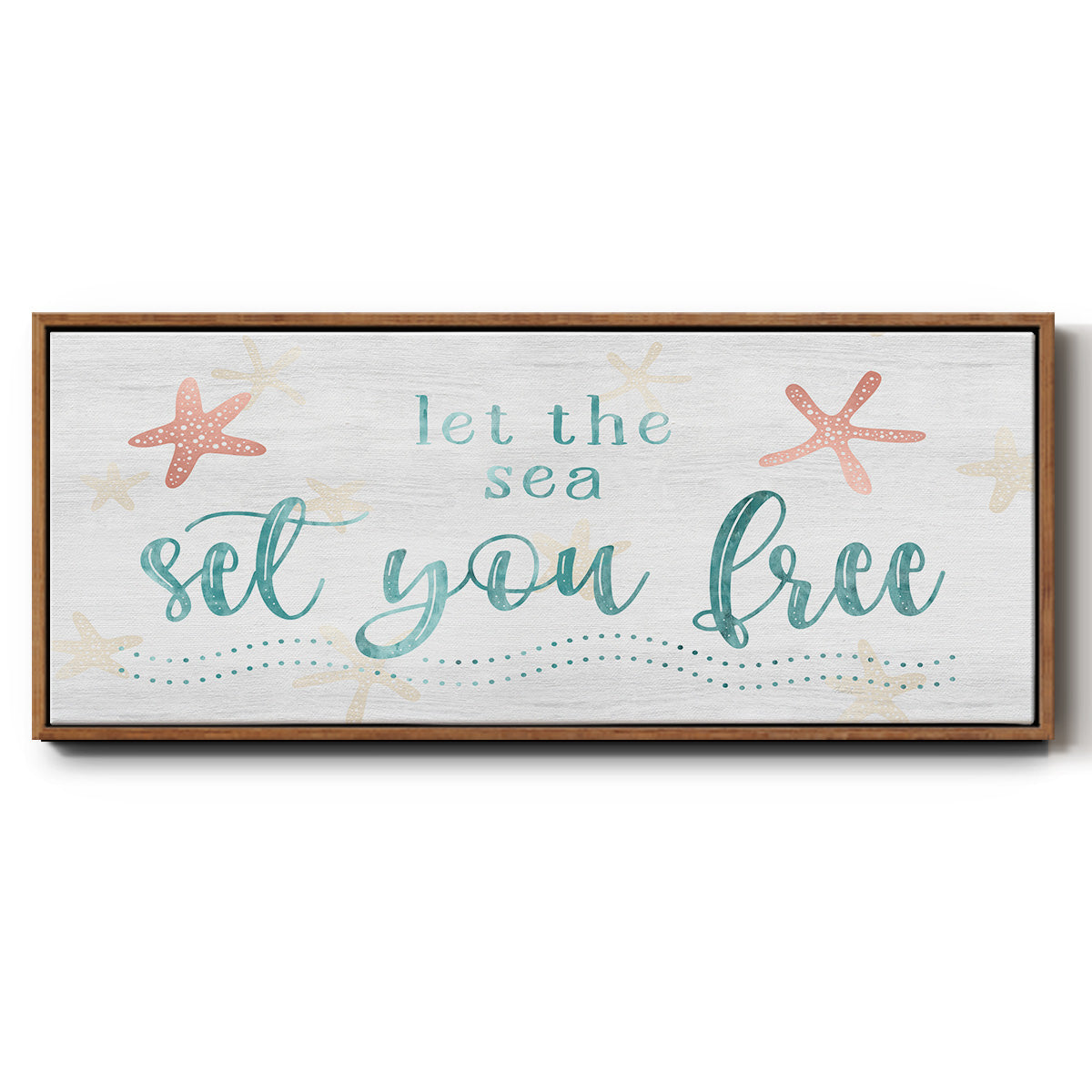 Sea Free - Floater Framed Canvas Print