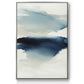 Waves I - Framed Premium Gallery Wrapped Canvas L Frame - Ready to Hang