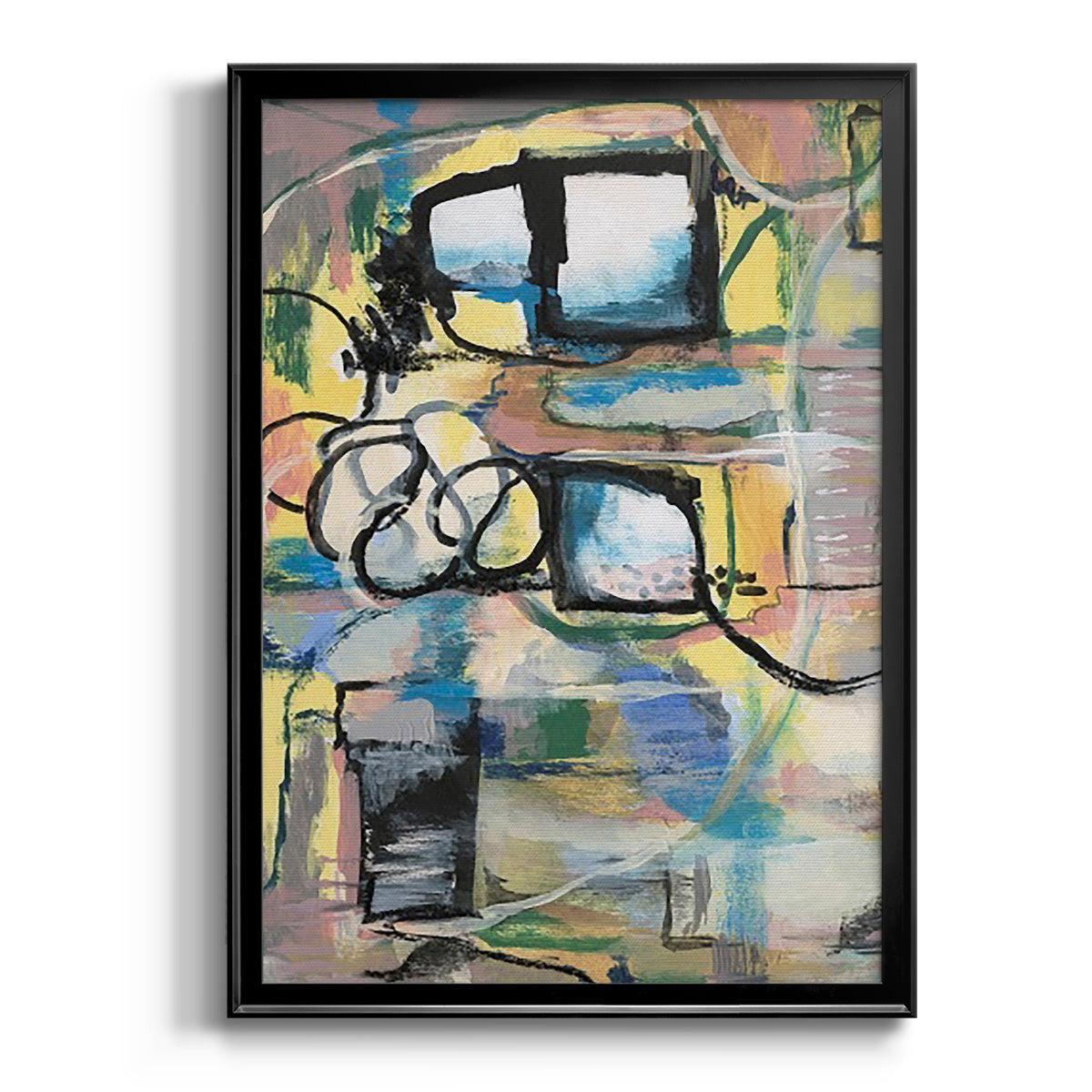 Memory Screen I - Modern Framed Canvas Print