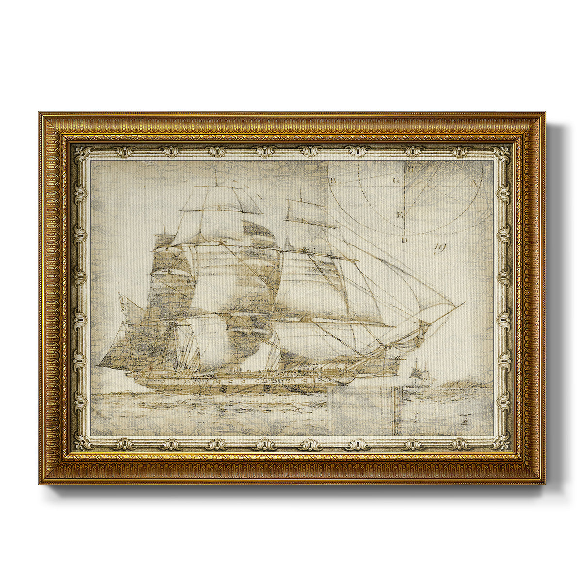 Ghost Ship I Premium Framed Canvas- Ready to Hang