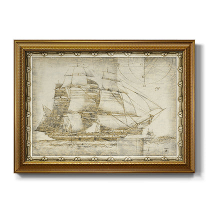 Ghost Ship I Premium Framed Canvas- Ready to Hang