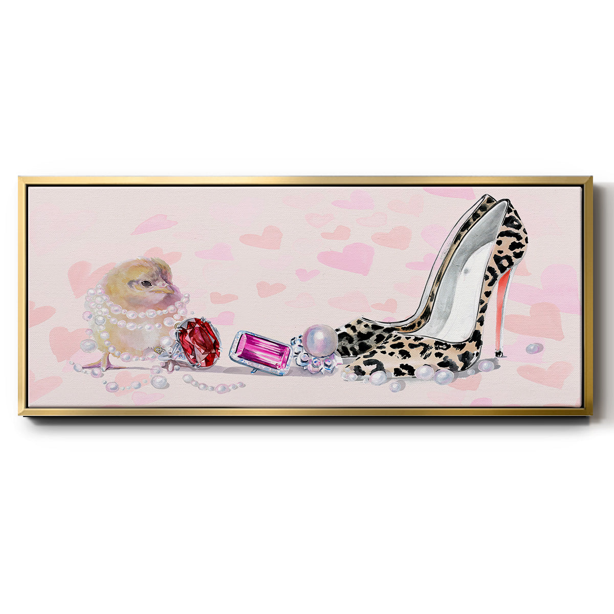 Cute Couture Collection D - Floater Framed Canvas Print