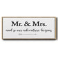 Mr. and Mrs. - Floater Framed Canvas Print
