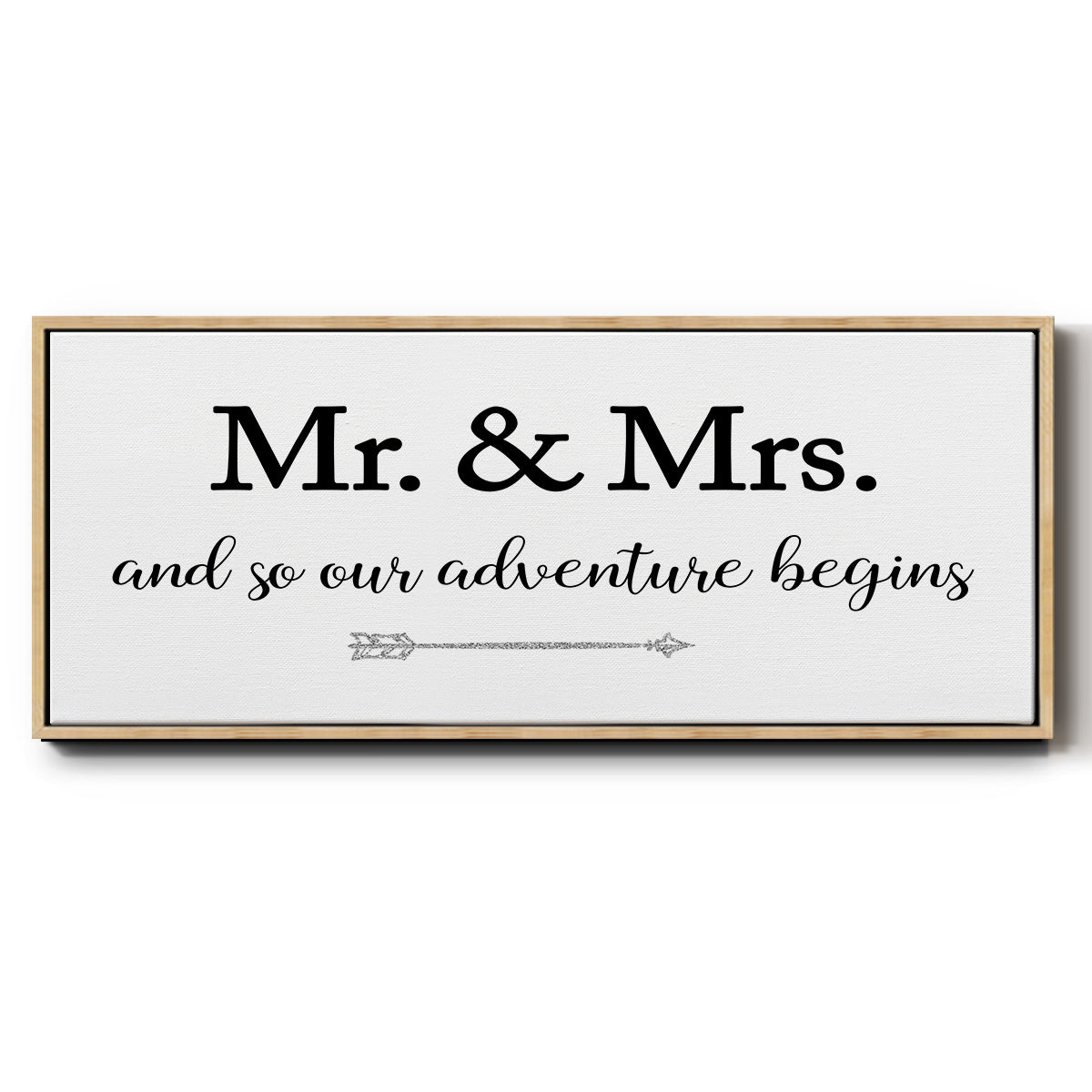 Mr. and Mrs. - Floater Framed Canvas Print