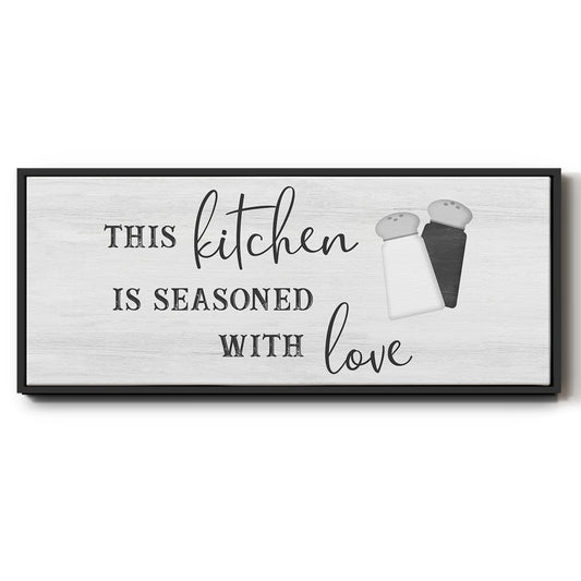 Seasoned with Love - Floater Framed Canvas Print