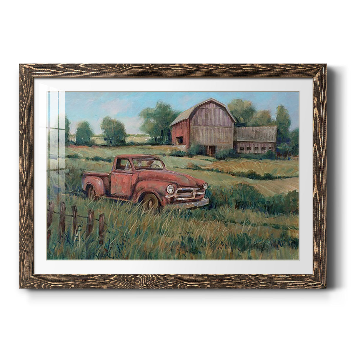 Rusting Away II - Barnwood Framed Art Print