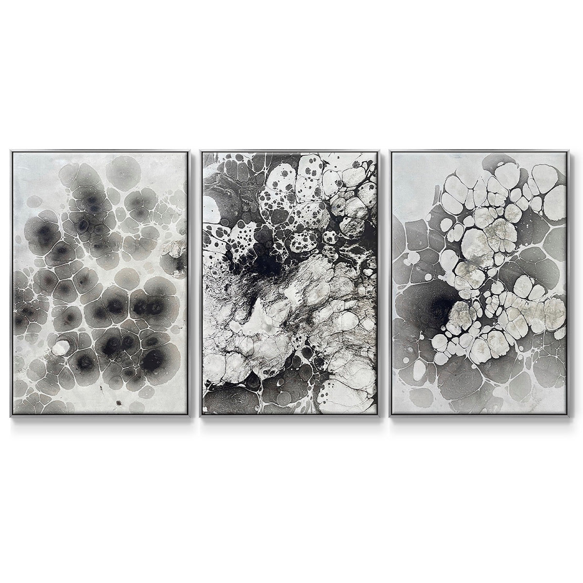 Marbling VII - Floater Framed Canvas Set