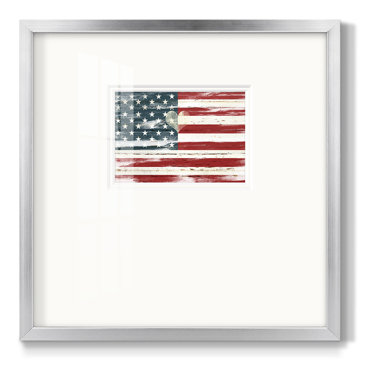 Heart of America - Double Matboard Framed Print