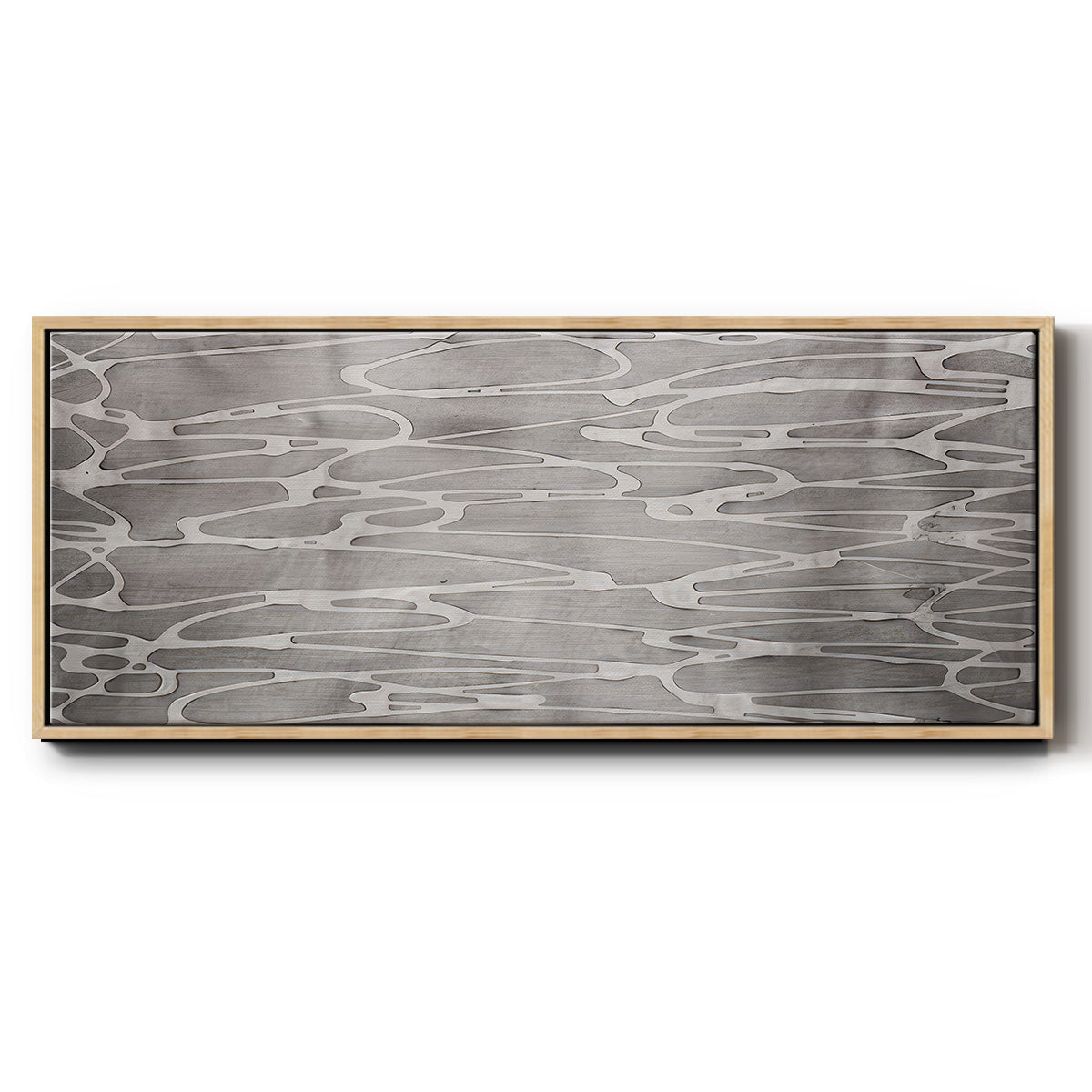 Slate Abstract - Floater Framed Canvas Print