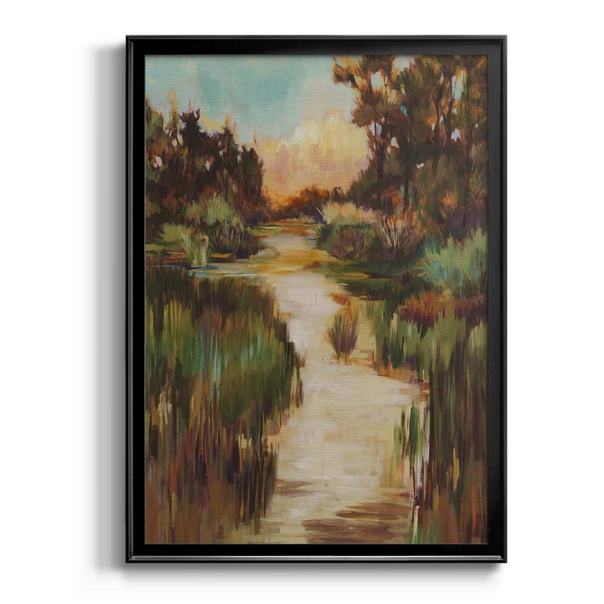 Well Worn Path - Modern Framed Canvas Print