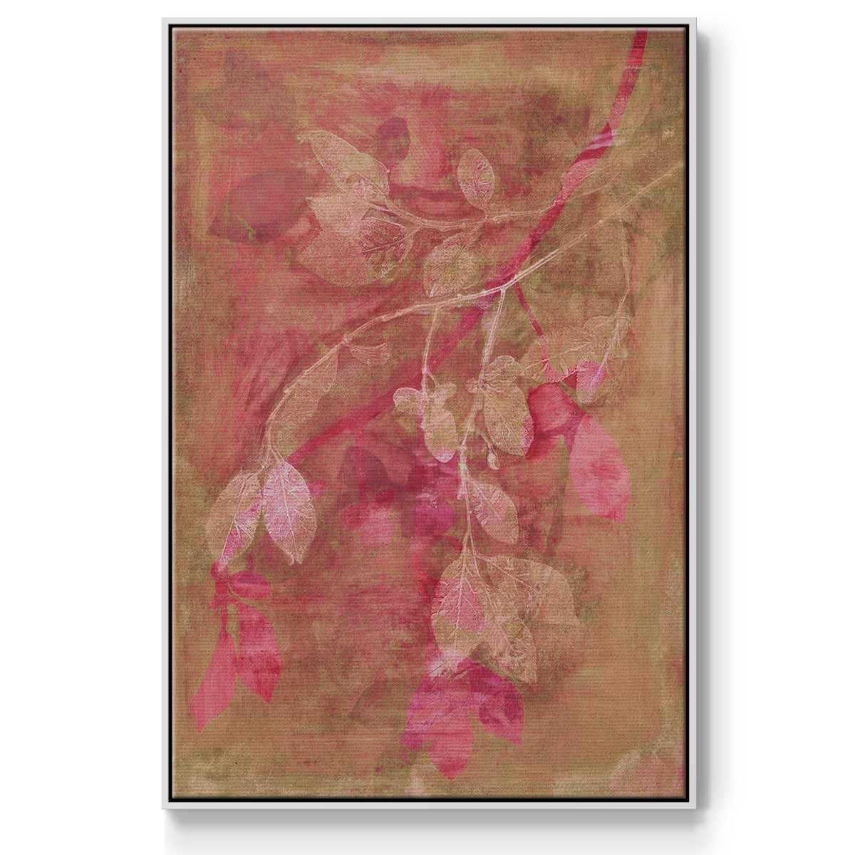 Branching Out IV - Floater Framed Canvas Print