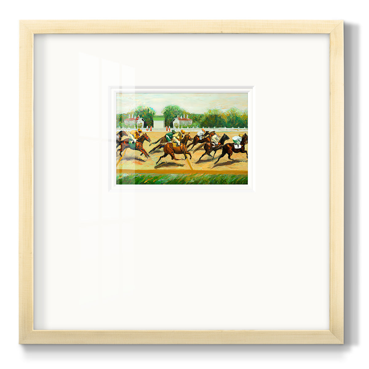 Dat at the Race III - Double Matboard Framed Print