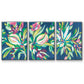 Blue Tropics I - Framed Premium Gallery Wrapped Canvas L Frame 3 Piece Set - Ready to Hang