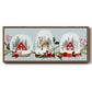 Snow Globe Village Collection D - Floater Framed Canvas Print