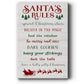 Santa's Rules - Gallery Wrapped Canvas