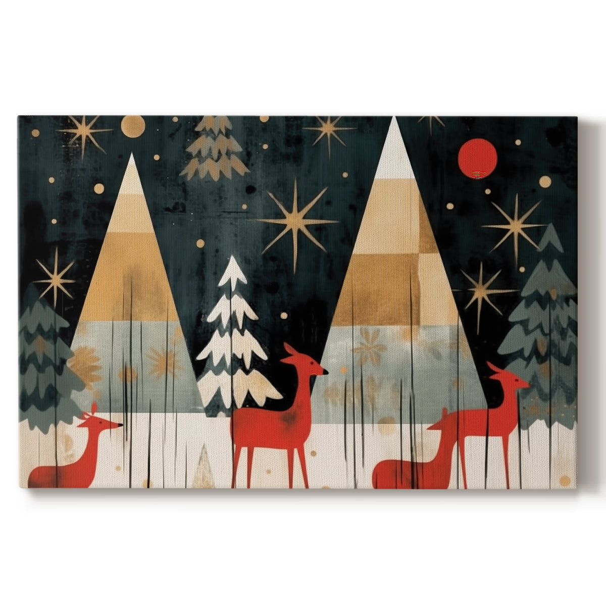 Twilight of Warm Lantern Icicles - Canvas Art Print