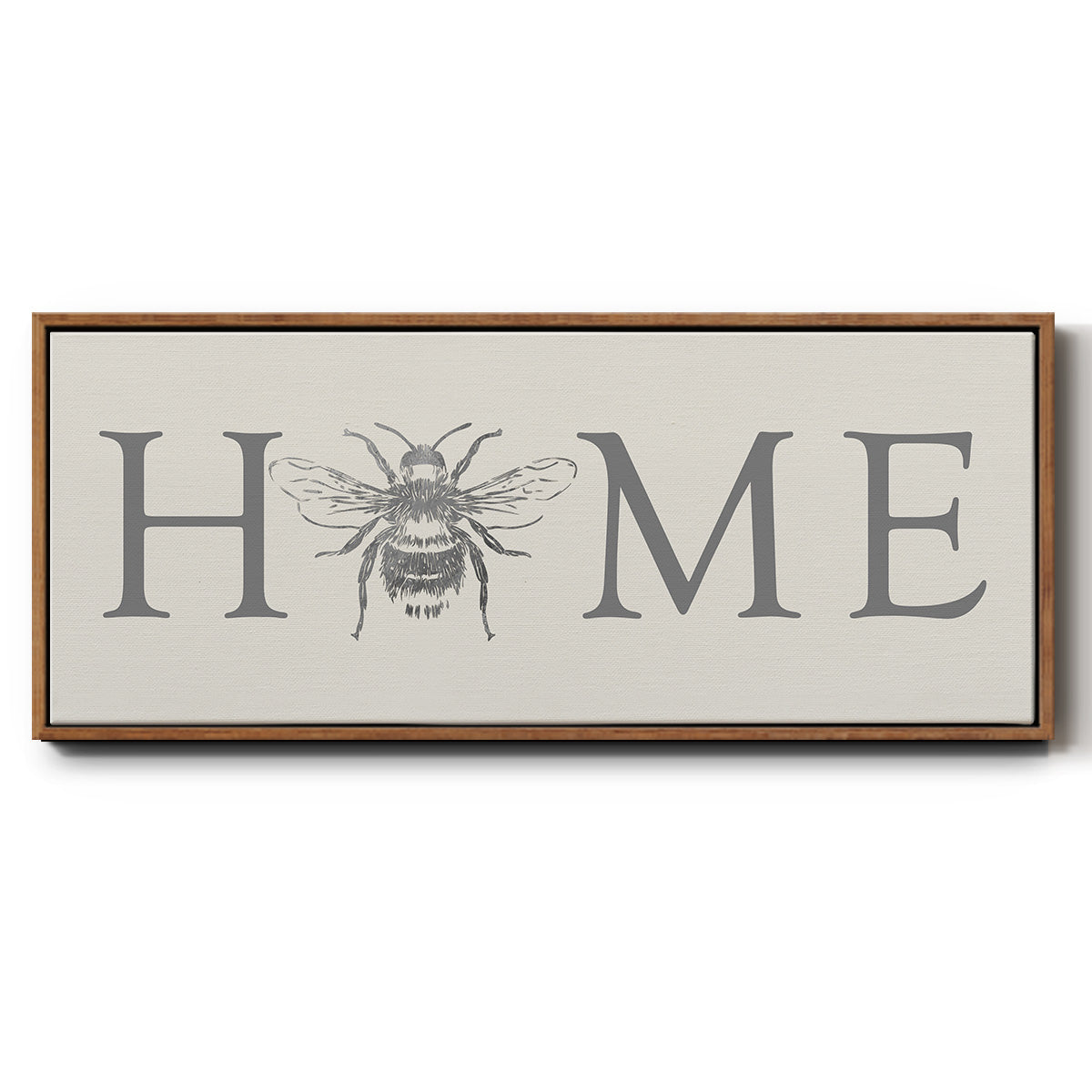 Bee Home - Floater Framed Canvas Print