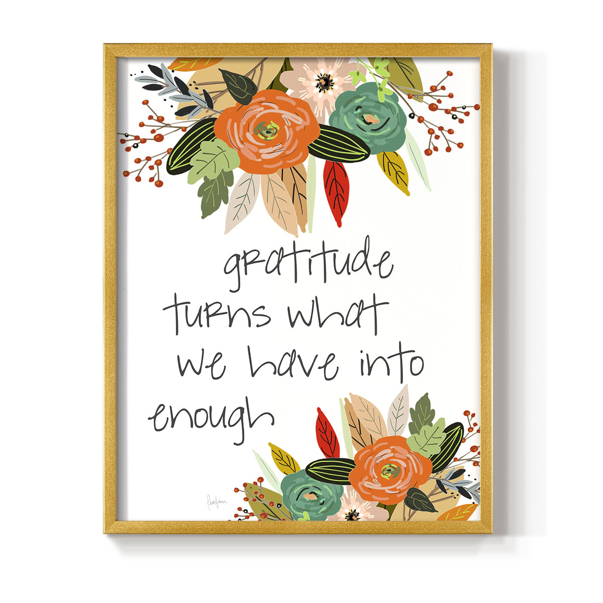 Illustrated Impressions II - Restickable Framed Art Print