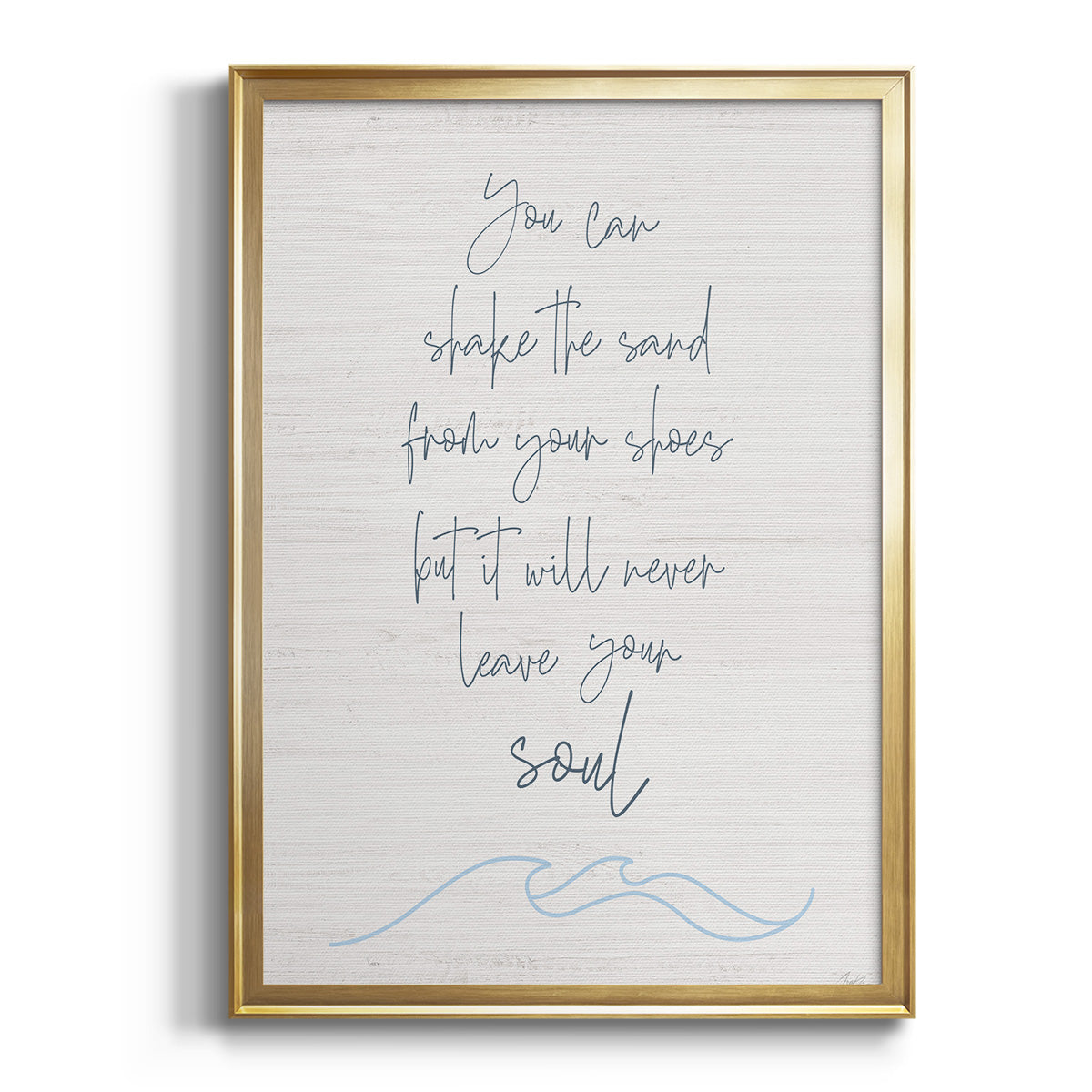 Shake the Sand - Modern Framed Canvas Print