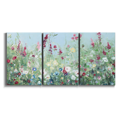 Three-panel canvas wall art featuring night landscape silhouette photography on white background.