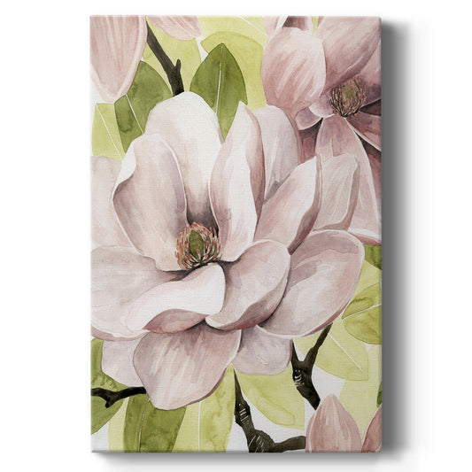 Blush Magnolia II Premium Gallery Wrapped Canvas - Ready to Hang