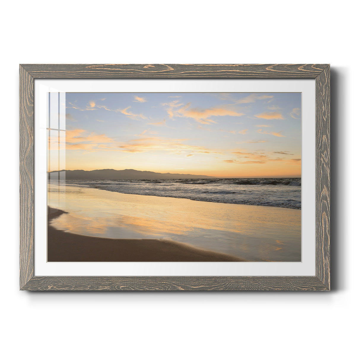 Peaceful Shore - Barnwood Framed Art Print