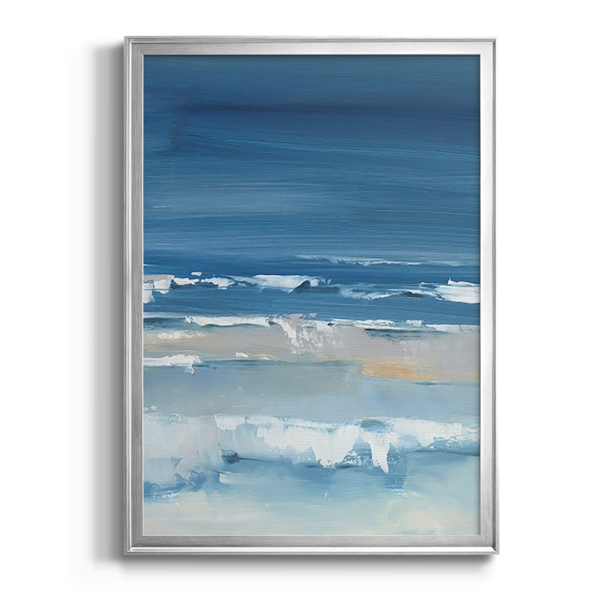 Coastal Colors I - Modern Framed Canvas Print